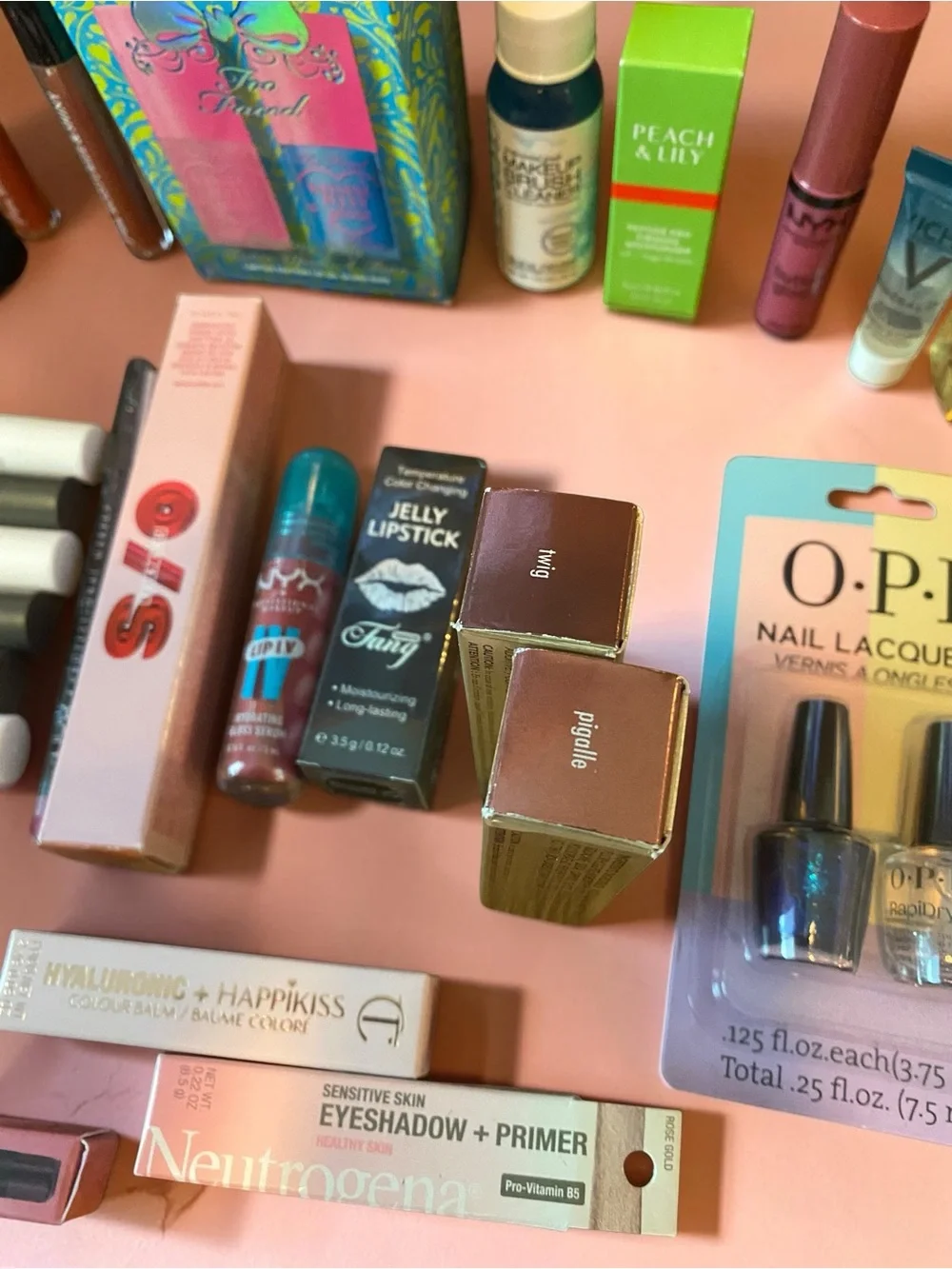 Assorted Women Makeup Collection - Rose Pink Hand Cream & Cosmetics